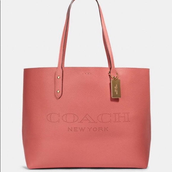 Coach Handbags - Coach Town Tote coral